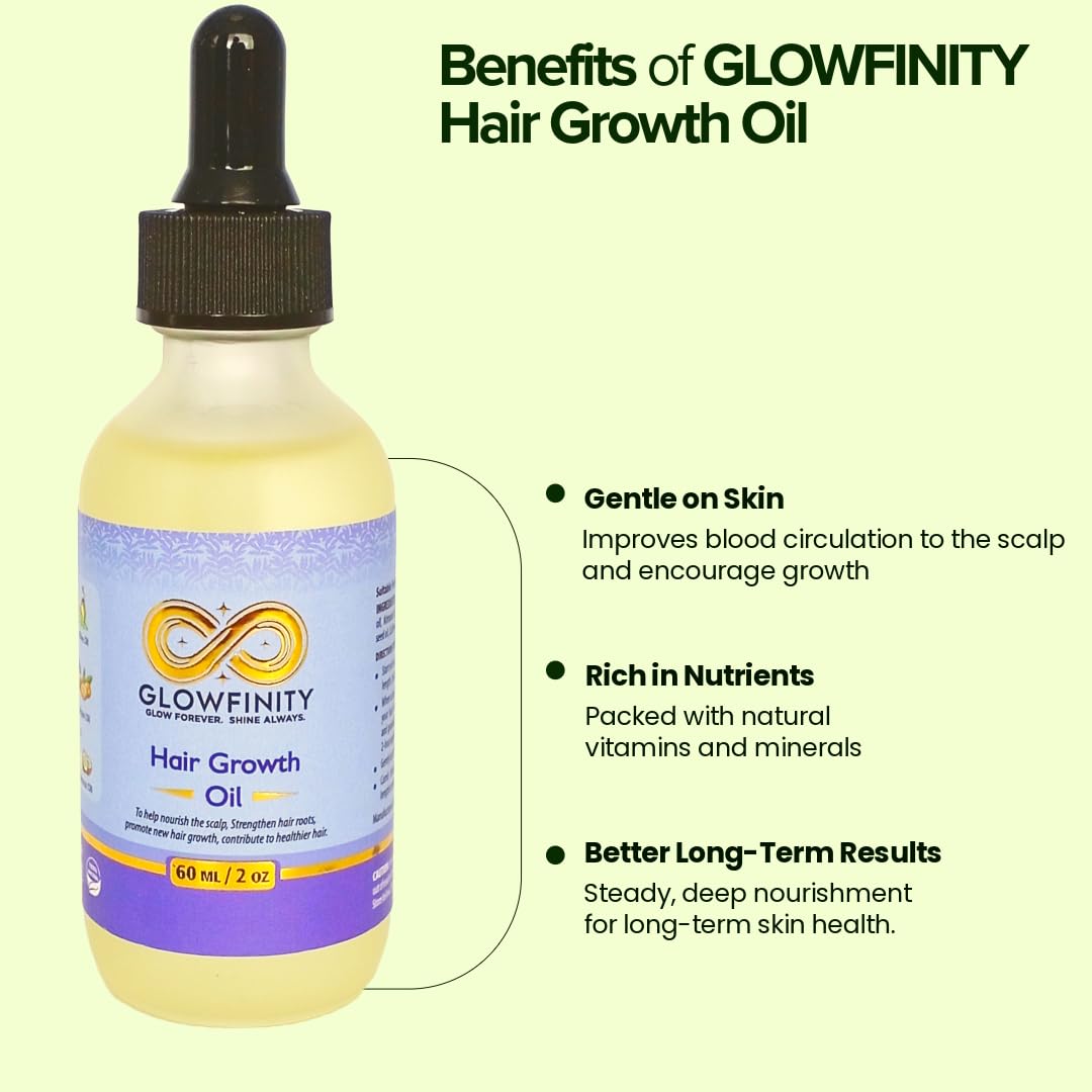 GLOWFINITY Hair Growth Oil - Natural Hair Care Solution