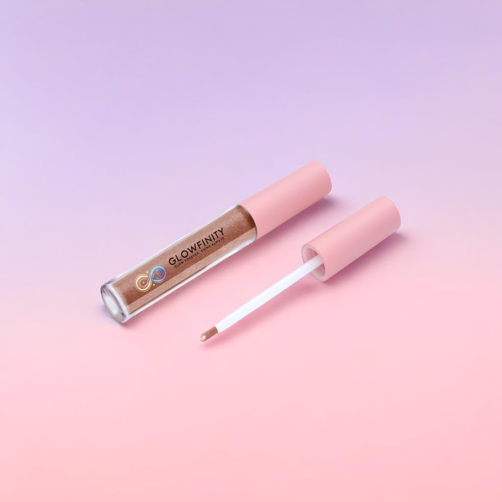 GLOWFINITY High Shine Lip Plumping Shimmer Lip Gloss (10 ml)