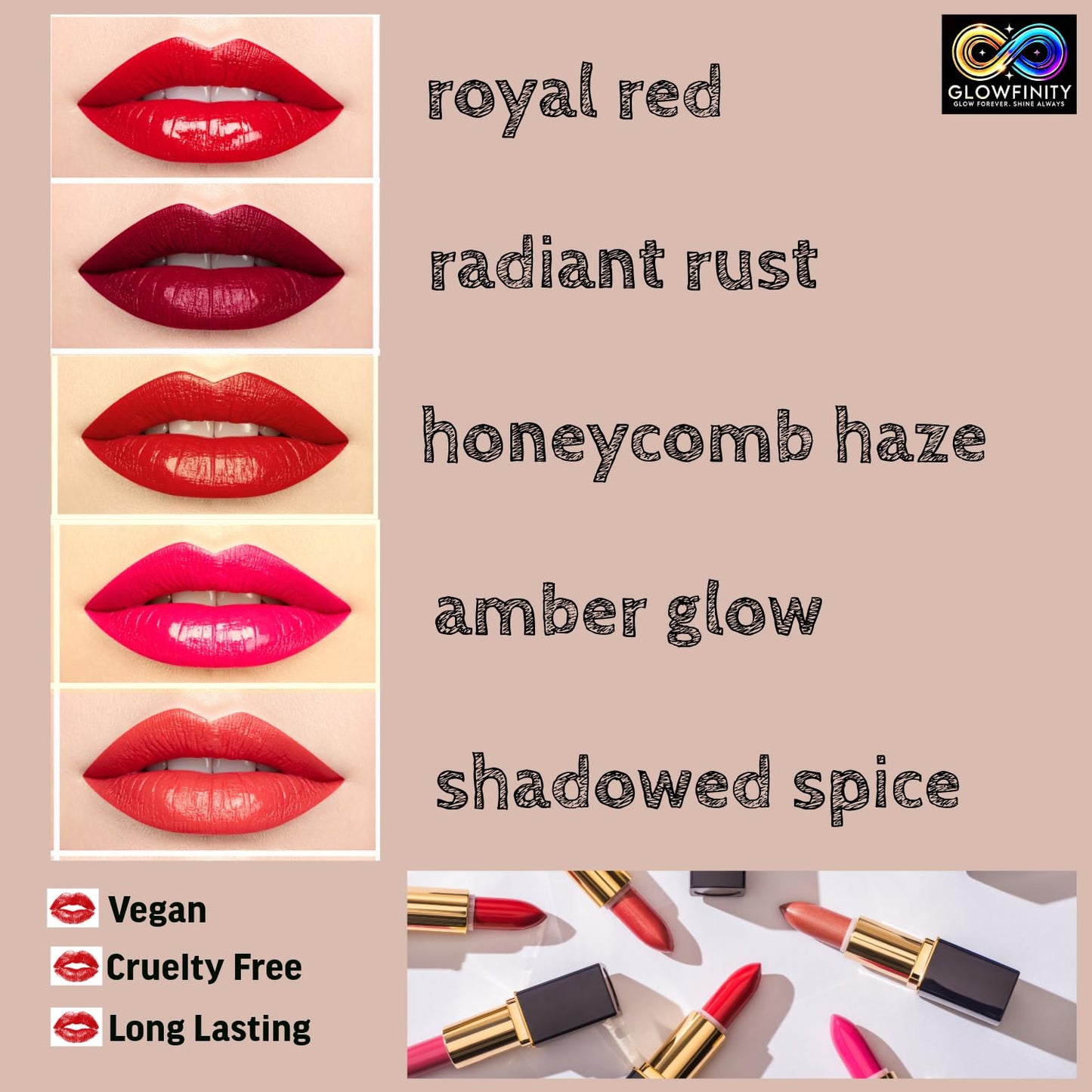 GLOWFINITY High Pigment Soft Silky Velvet Matte Lipstick