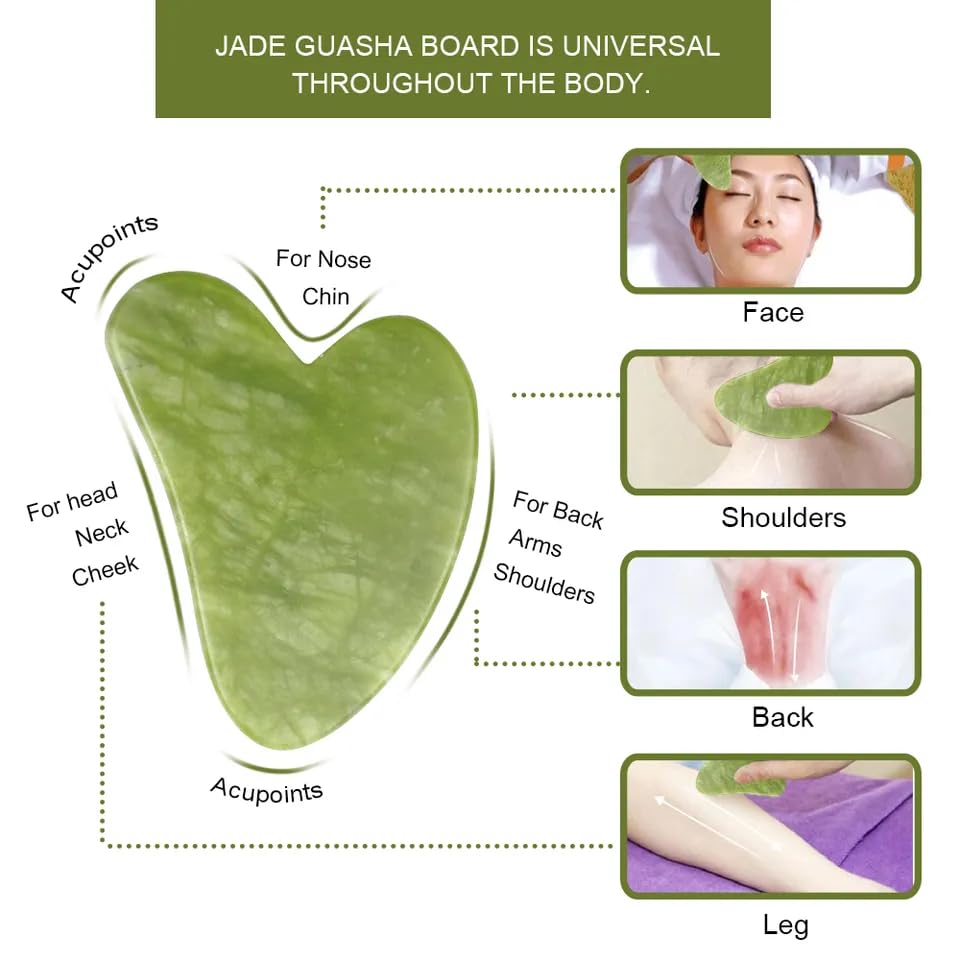 GLOWFINITY Rose Quartz Gua Sha & Jade Roller