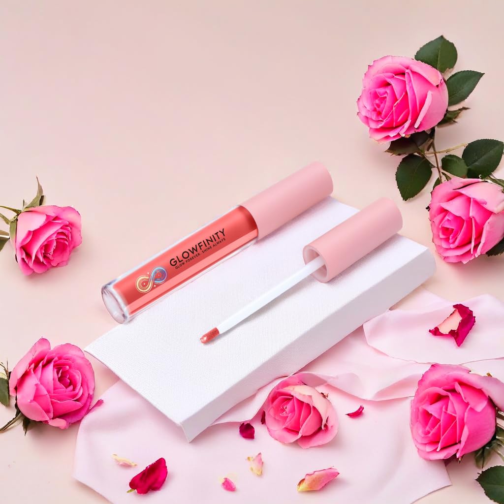 GLOWFINITY High Shine Lip Plumping Shimmer Lip Gloss (10 ml)