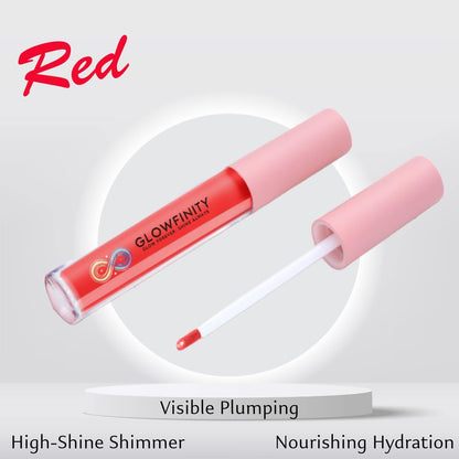GLOWFINITY High Shine Lip Plumping Shimmer Lip Gloss (10 ml)